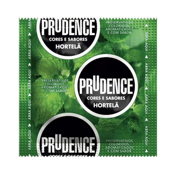 PRUDA1002_2 Preservativos Cores e Sabores Hortelã Prudence