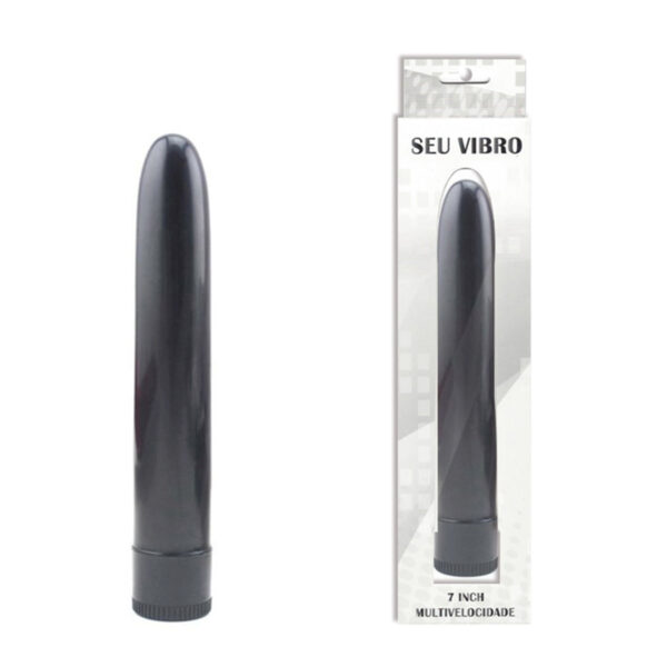 PS007A-Preto_1 Youvibe Vibrador Personal Liso 17,5 cm Multivelocidade Vip Mix