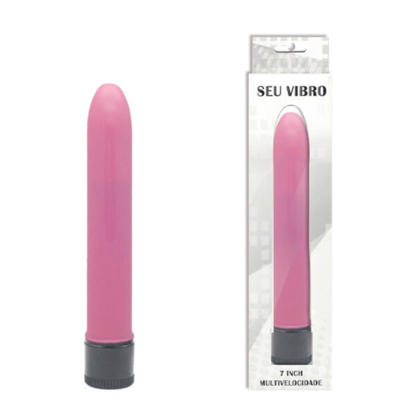 PS007A-Rosa_1 Youvibe Vibrador Personal Liso 17,5 cm Multivelocidade Vip Mix