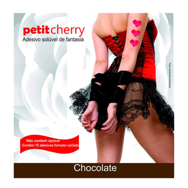 Adesivo Solúvel de Fantasia sem Costura de Gelatina Petit Cherry