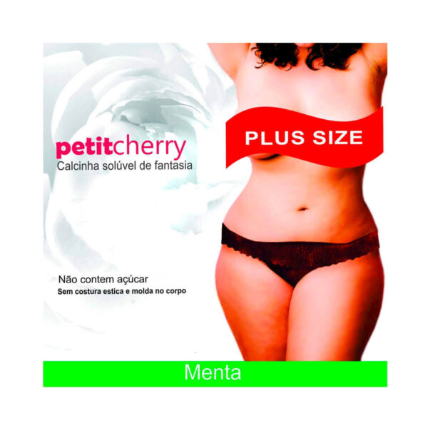 Calcinha Solúvel de Fantasia Plus Size sem Costura de Gelatina Petit Cherry