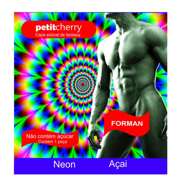PT021-Acai_1 Capa SolĂșvel Masculina de Fantasia Neon sem Costura de Gelatina Petit Cherry