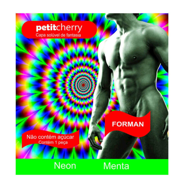 PT021-Menta_1 Capa SolĂșvel Masculina de Fantasia Neon sem Costura de Gelatina Petit Cherry