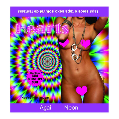 PT024-Acai_1 Hearts Tapa Sexo Comestível Solúvel Neon Petit Cherry