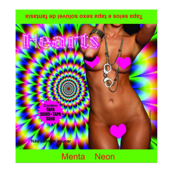 Hearts Tapa Sexo Comestível Solúvel Neon Petit Cherry