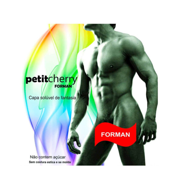 Capa Solúvel Masculina de Fantasia sem Costura de Gelatina Petit Cherry