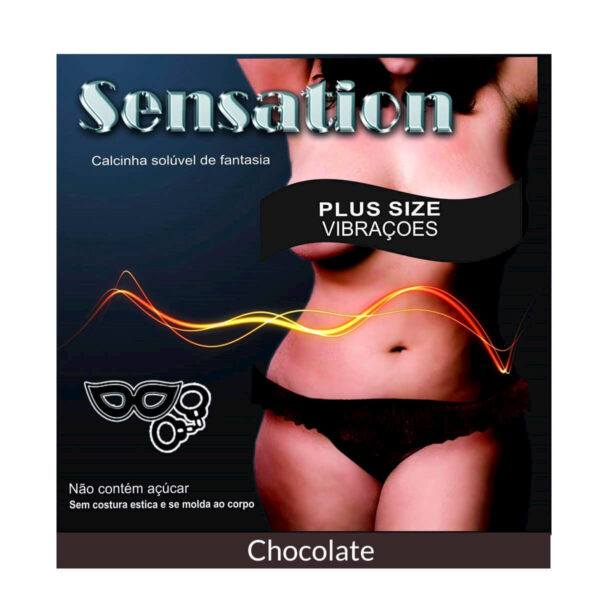 Sensation Calcinha Solúvel de Fantasia Vibrações Plus Size sem Costura de Gelatina Petit Cherry