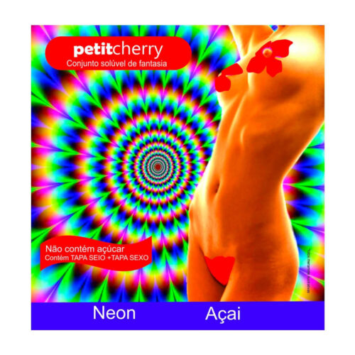 PT09-Acai_1 Conjunto Solúvel de Fantasia Neon sem Costura de Gelatina Petit Cherry