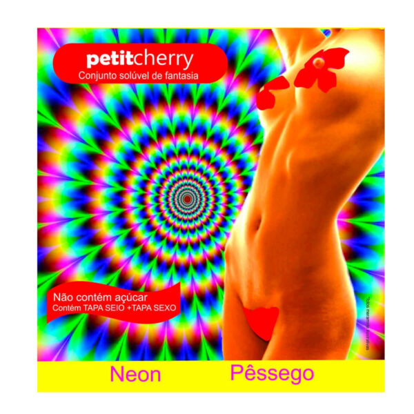 Conjunto Solúvel de Fantasia Neon sem Costura de Gelatina Petit Cherry