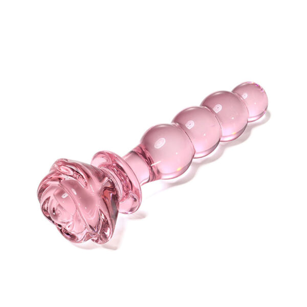 PV-024-Rosa_2 Plug Anal Escalonado com Base em Formato de Rosa 3R