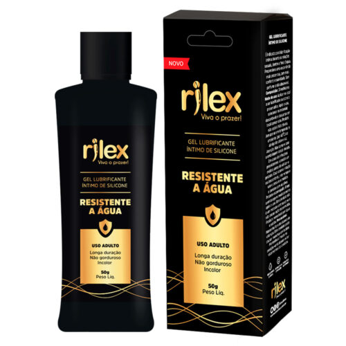R337_1 Gel Lubrificante Íntimo em Silicone Resistente à Água 50g Rilex