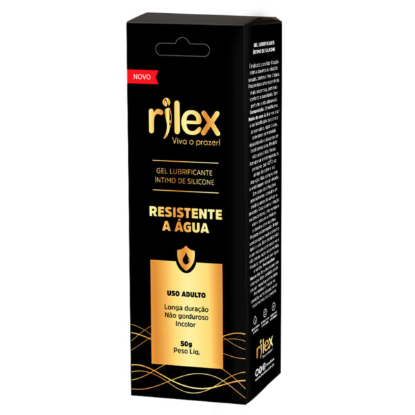 R337_3 Gel Lubrificante Íntimo em Silicone Resistente à Água 50g Rilex