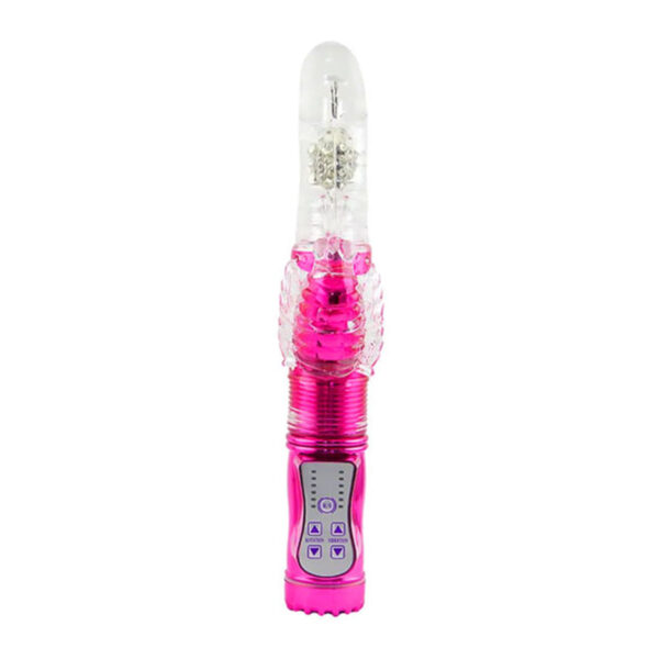 Vibrador Recarregável Sobe e Desce com Estimulador Clitoriano 36 Modos de Vibração 3R Import