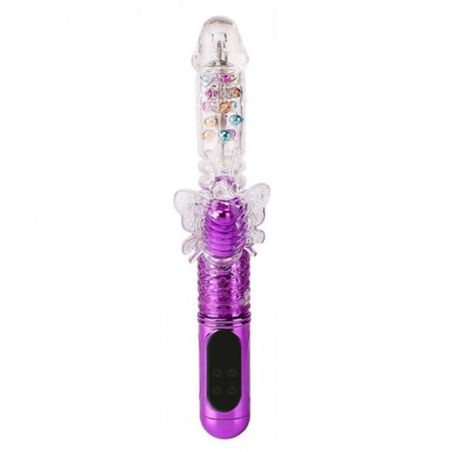 RB-180202-Roxo_1 Vibrador Rotativo Sobe e Desce com 36 Modos de Vibração e Estimulador 3R Import