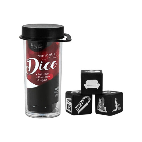 RD-01_1 Dice Romantic Dados Eróticos com Fetiche, Posição e Lugar Diversão ao Cubo