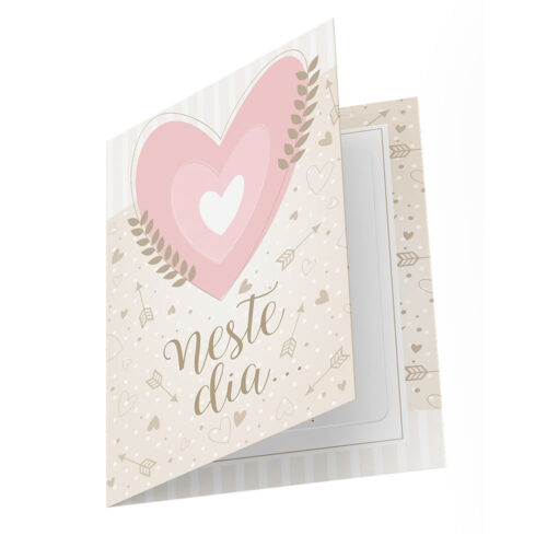Neste Dia Cartão de Casamento MS Presente