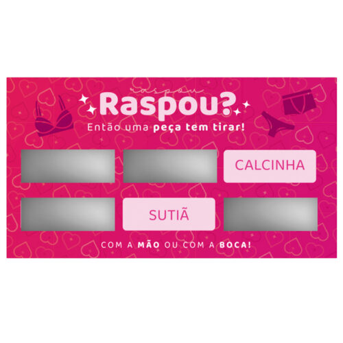 Raspadinha Tire uma Peça de Roupa Sevensexshop