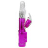 RT002G-Rosa_2 Vibrador Rotativo 36 Funções com Estimulador Clitoriano 22,5x3x5 Miss Collection