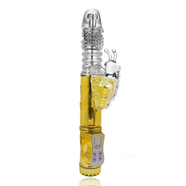 Vibrador de Borboleta Rotativo Vai e Vem com 36 Modos de Variação