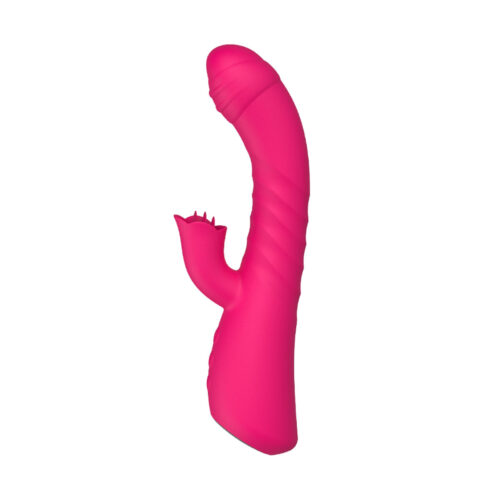 RT037-Pink_1 NV Toys Jaunty Rabbit Vibrador Ponto G e Clitóris com 7 Modos de Vibração e 3 de Vai e Vem Vip Mix