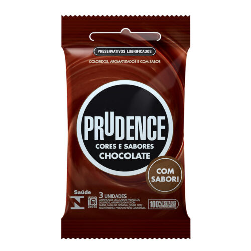 RUDA1004_1 Preservativos Cores e Sabores Chocolate Prudence