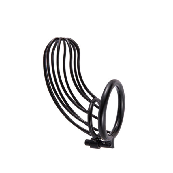 RYCB-013_1 Cinto de Castidade Masculino Com Anel Para Escroto e Cadeado 3R Import