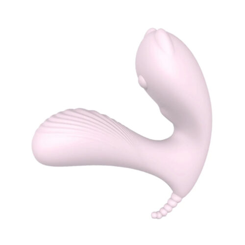 S083-Rosa-Claro_1 Estimulador Vibratório Cara com Controle Remoto Libb