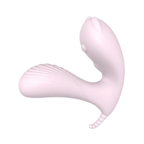 S083-Rosa-Claro_1 Estimulador Vibratório Cara com Controle Remoto Libb