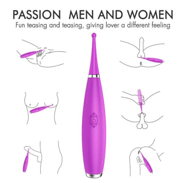 S101-Roxo_2 Vibrador Sparkle Multifuncional Facilitador de Orgasmos Libb