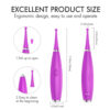 S101-Roxo_3 Vibrador Sparkle Multifuncional Facilitador de Orgasmos Libb