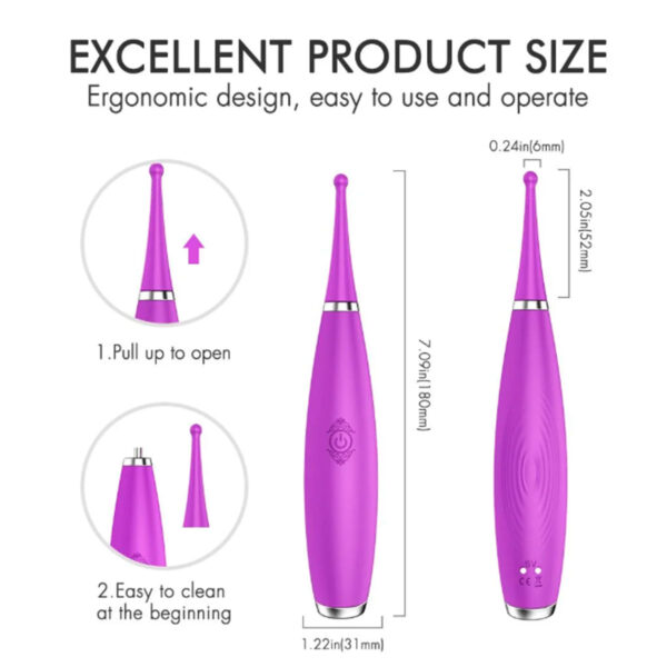 S101-Roxo_3 Vibrador Sparkle Multifuncional Facilitador de Orgasmos Libb