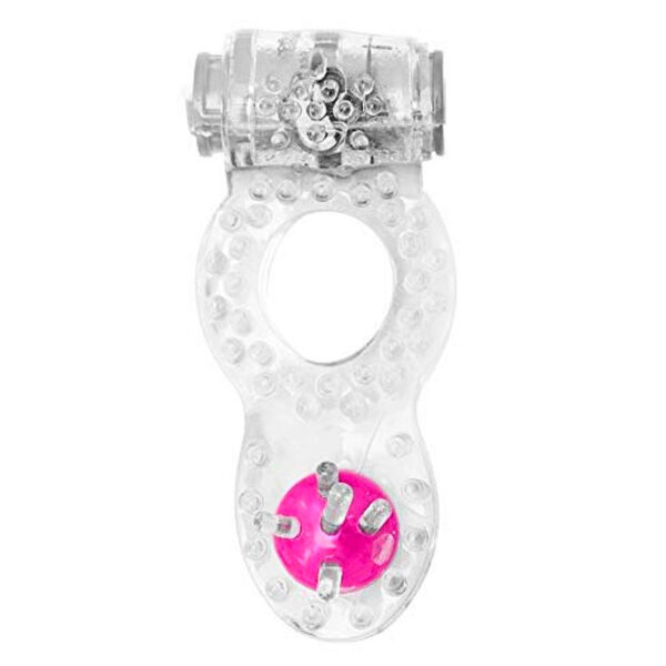 S1012_1 Anel Peniano com Vibrador e Pérola Estimuladora Sexy Import
