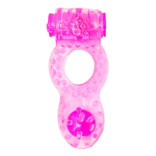 S1012_4 Anel Peniano com Vibrador e Pérola Estimuladora Sexy Import