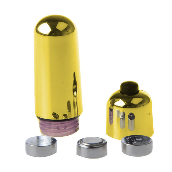 S5163-Dourado_2 Mini Vibrador Estimulador Clitoriano Power Bullet com 10 Vibrações Sexy Import