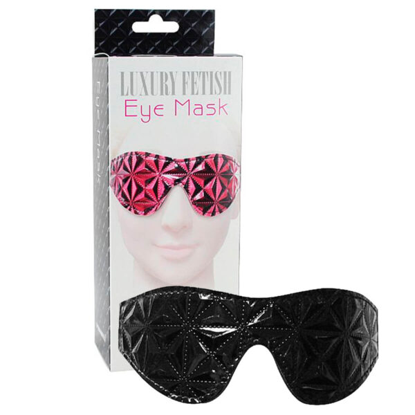 S5252-Preto_1 Luxury Fetish Venda para os Olhos em Couro Ecológico e Vinil Sexy Import