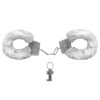 S5268-Branco_1-1 Algema de Metal PelĂșcia Revestida Fur Love Cuffs Sexy Import