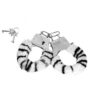 S5268-Zebra_1-1 Algema de Metal PelĂșcia Revestida Fur Love Cuffs Sexy Import