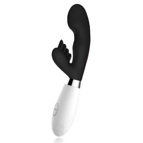 S5371-Preto_1 Xxoo Vibrador Duplo de Silicone com 10 Vibrações Sexy Import