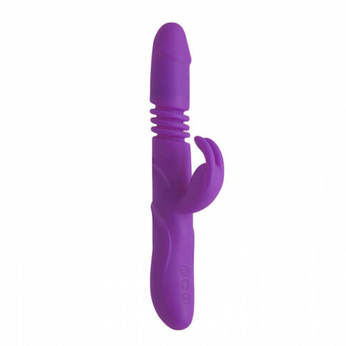 S5390-Roxo_1 Pretty Love Ward Vibrador Rotativo Vai e Vem com Estimulador Coelho Sexy Import
