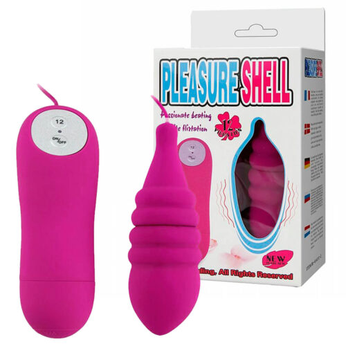 Pleasure Shell Bullet com Fio 12 Vibrações Miss Collection