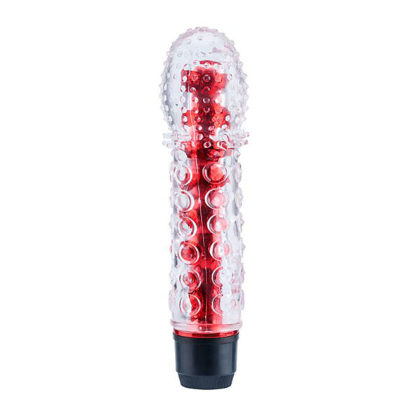 S5463-Vermelho_1 G-Spot Vibrador Personal com Capa Peniana Texturizada Sexy Import
