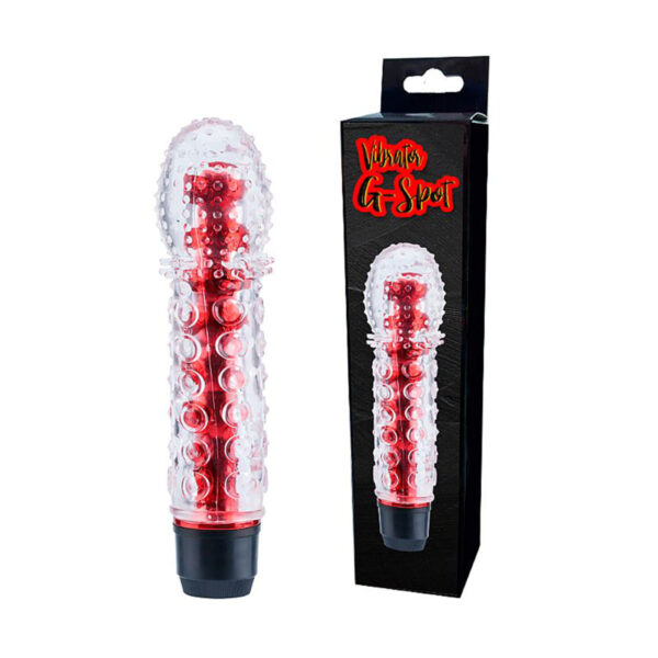S5463-Vermelho_2 G-Spot Vibrador Personal com Capa Peniana Texturizada Sexy Import