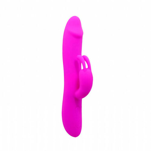 S5466-Roxo_1 Natural Motion Vibrador com Estimulador Clitoriano com 7 Níveis de Vibrações e Funções de Vai e Vem
