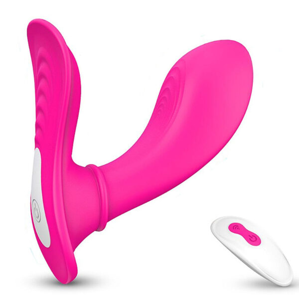 S6211-Pink_1 S-Handle Massageador de Ponto G Butterfly com Controle Wireless Sexy Import
