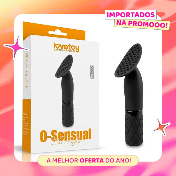 S6548_5 Lovetoy O-Sensual Clit Jiggle Massageador e Estimulador de Clitóris com Vibração Miss Collection