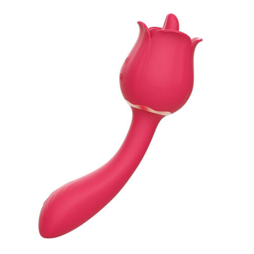 S7007-Vermelho_1 Pro 2 Vibrador Ponto G com 9 Modos de Vibração e Estimulações de Língua Sexy Import