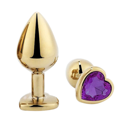 S7057-G-Roxo_1 Plug Anal de Aço em Formato de Coração Tamanho G Sexy Import