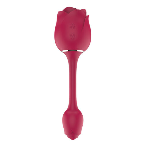 S7075-Vermelho_1 S-Hande Immortal Flower 3 Estimulador Formato Rosa com 9 Modos de Ondas de Pressão Sexy Import