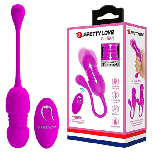 S7190-Roxo_6 Callierie Pretty Love Bullet com 12 Modos de Vai e Vem e Vibração Sexy Import