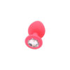 Plug Anal Redondo em Silicone com Pedra Sexy Import
